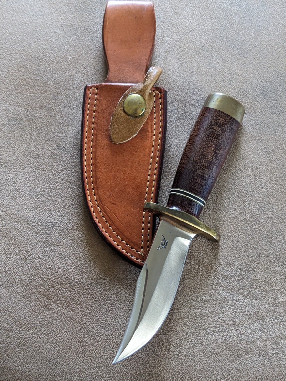 Rare 1960s John Nelson Cooper Mini Bowie Knife, Spectular Build