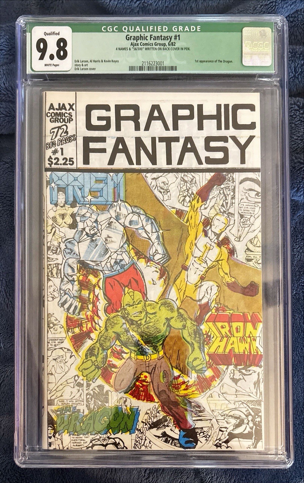 🔥GRAPHIC FANTASY #1 CGC 9.8 AJAX COMICS 1982*1ST APP OF SAVAGE DRAGON*SIGNED ×4 🔥GRAPHIC FANTASY #1 CGC 9.8 AJAX COMICS 1982*1ST APP OF SAVAGE DRAGON*SIGNED ×4