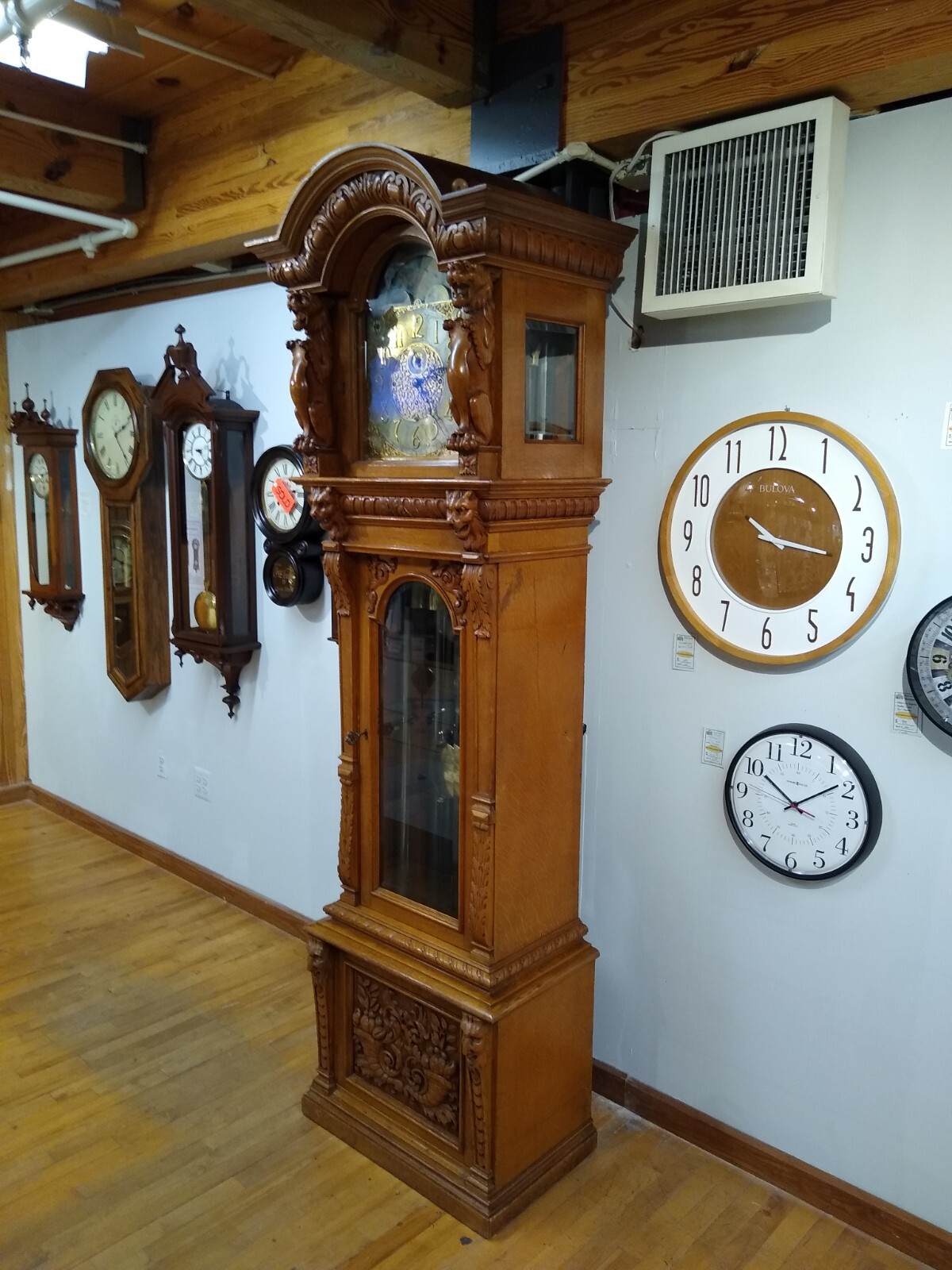 1913 English Elliott 9-tube grandfather clock 1913 English Elliott 9-tube grandfather clock