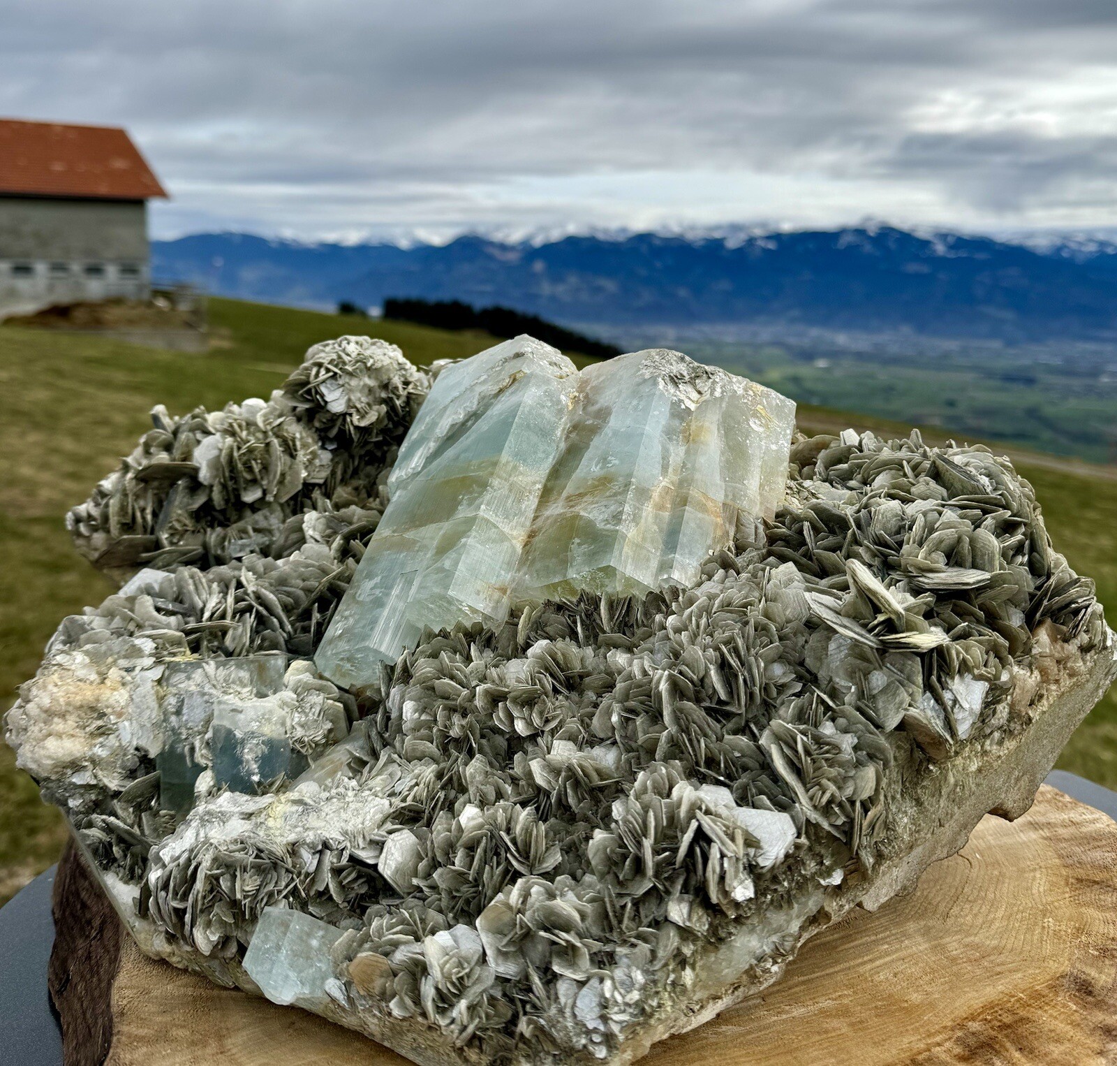 Aquamarine and Muscovite - A Symphony in Mineral Aquamarine and Muscovite - A Symphony in Mineral