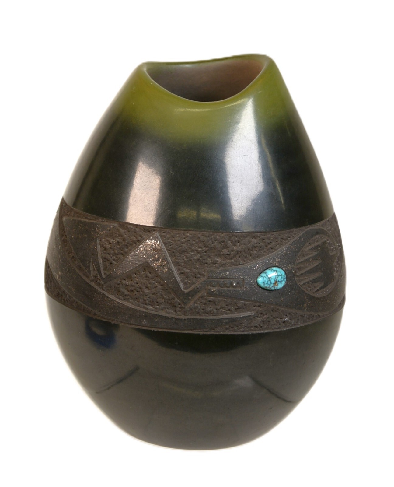 San Ildefonso Pueblo Pottery Jar by Russell Sanchez San Ildefonso Pueblo Pottery Jar by Russell Sanchez