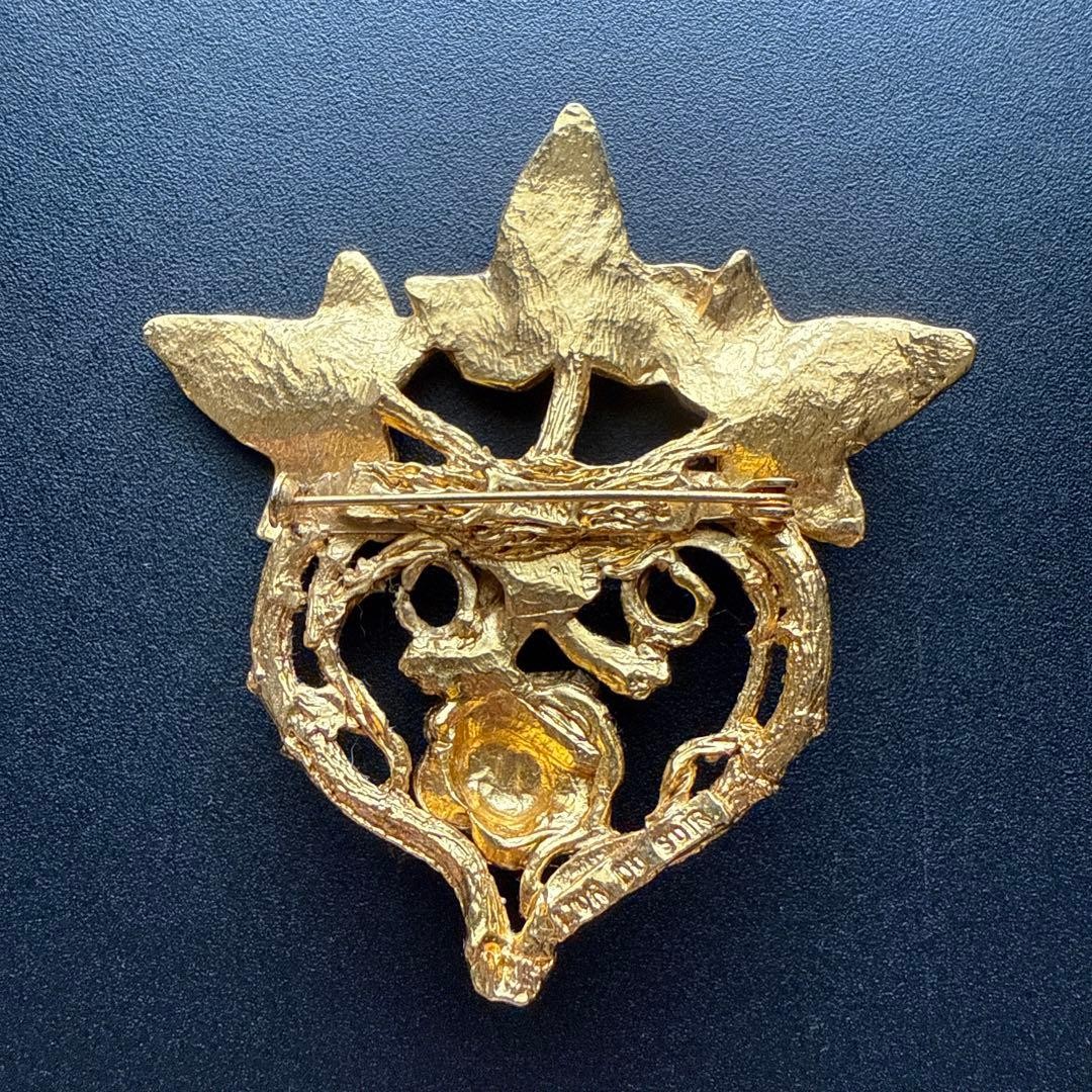 L'OR DU SOIR Vintage Brooch 6.6cm Signed Used Accessories L'OR DU SOIR Vintage Brooch 6.6cm Signed Used Accessories