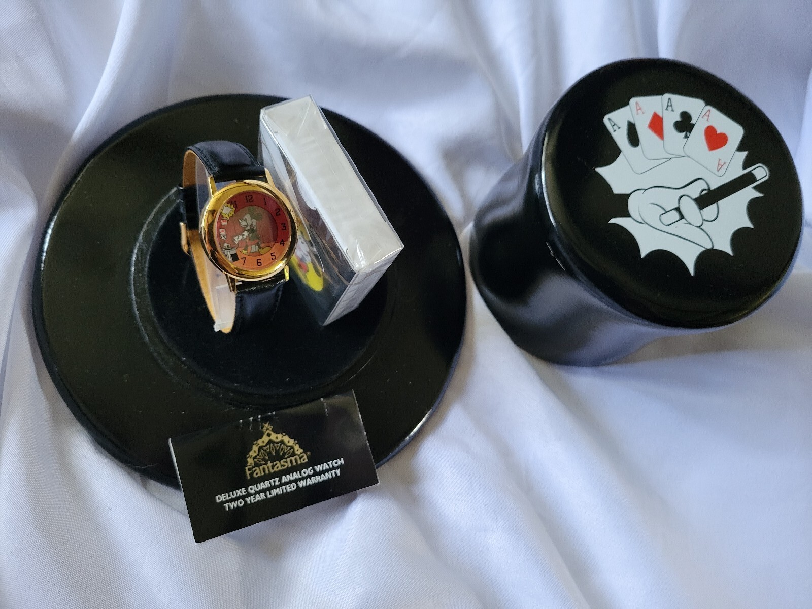 Walt Disney Mickey Mouse Magician Wrist Watch, Hat & Cards, LE 559 of 2500 Walt Disney Mickey Mouse Magician Wrist Watch, Hat & Cards, LE 559 of 2500