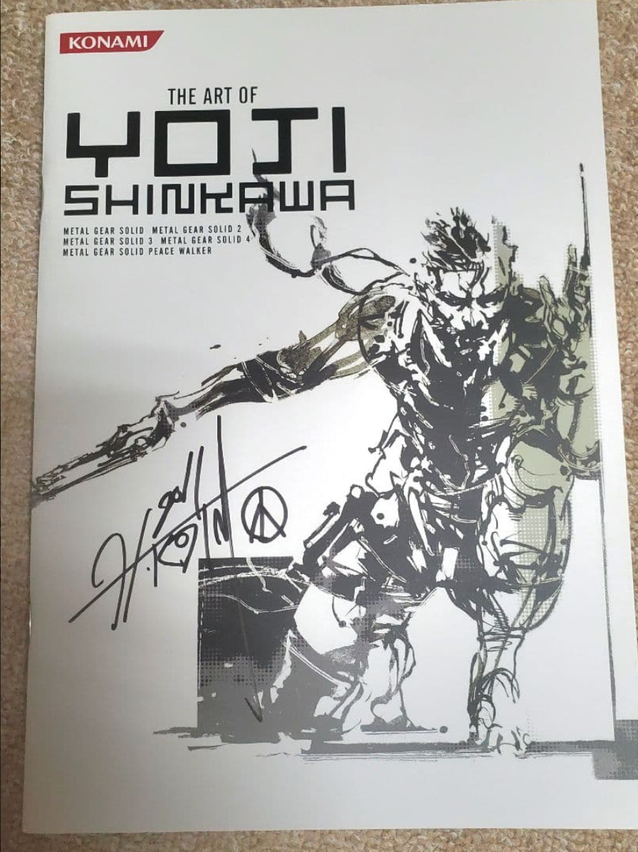 [Metal Gear] Yoji Shinkawa original art collection autographed