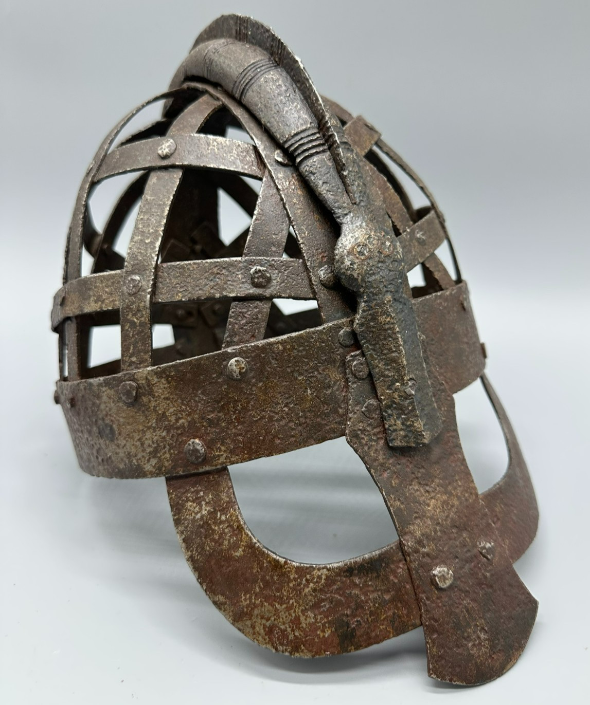lattice-Frame Helmet From the Wendel Period, Circa the 6th–7th centuries AD lattice-Frame Helmet From the Wendel Period, Circa the 6th–7th centuries AD