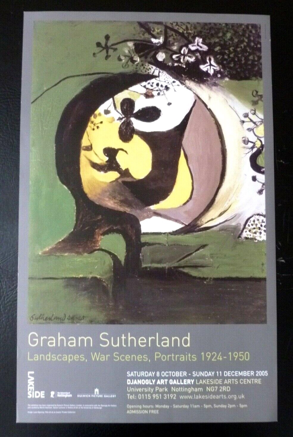 Graham Sutherland Landscapes, War Scenes, Portraits 2005 Art Exhibition Poster