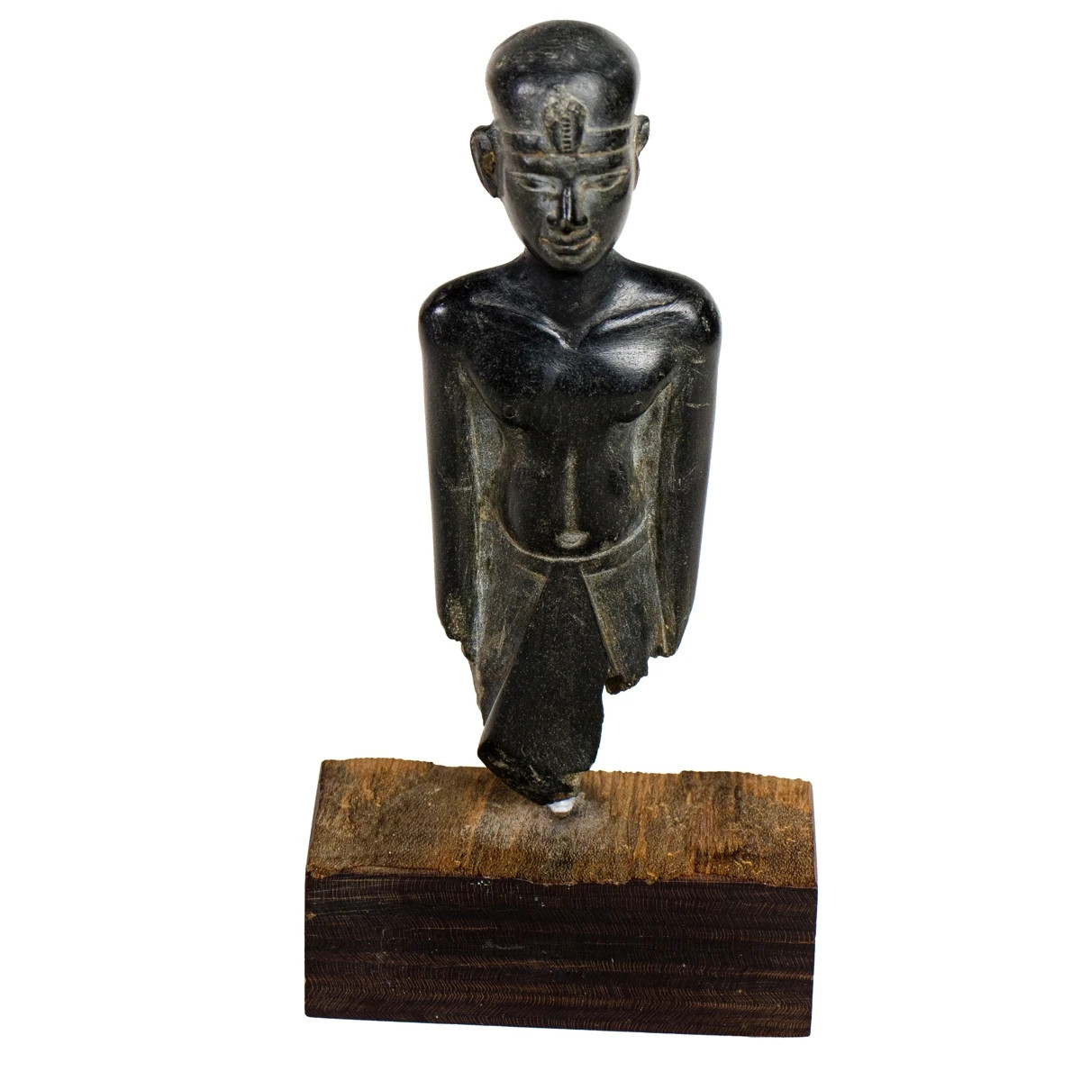 Ancient Egyptian Basalt Pharaoh Figure – 1200 BCE