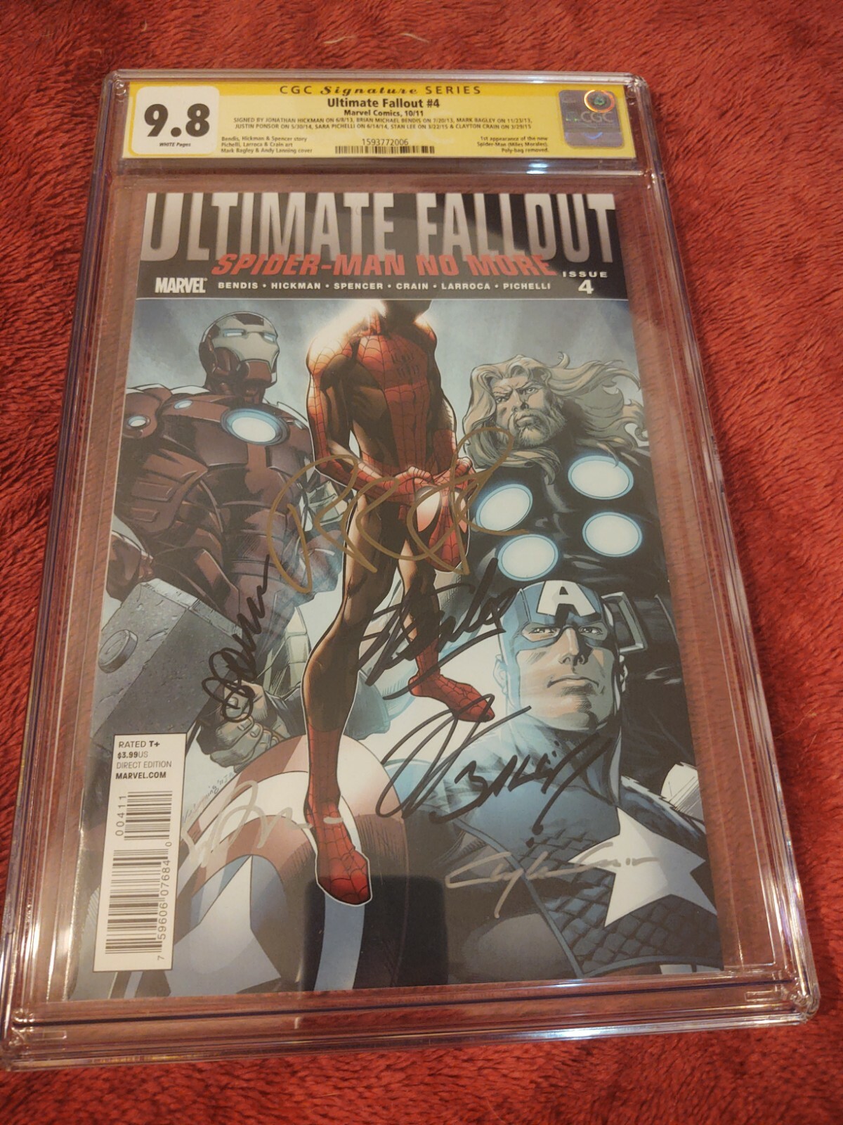 π₯π₯ ULTIMATE FALLOUT #4 CGC 9.8 SS 7x SS Stan Lee π₯π₯π₯ π₯π₯ ULTIMATE FALLOUT #4 CGC 9.8 SS 7x SS Stan Lee π₯π₯π₯