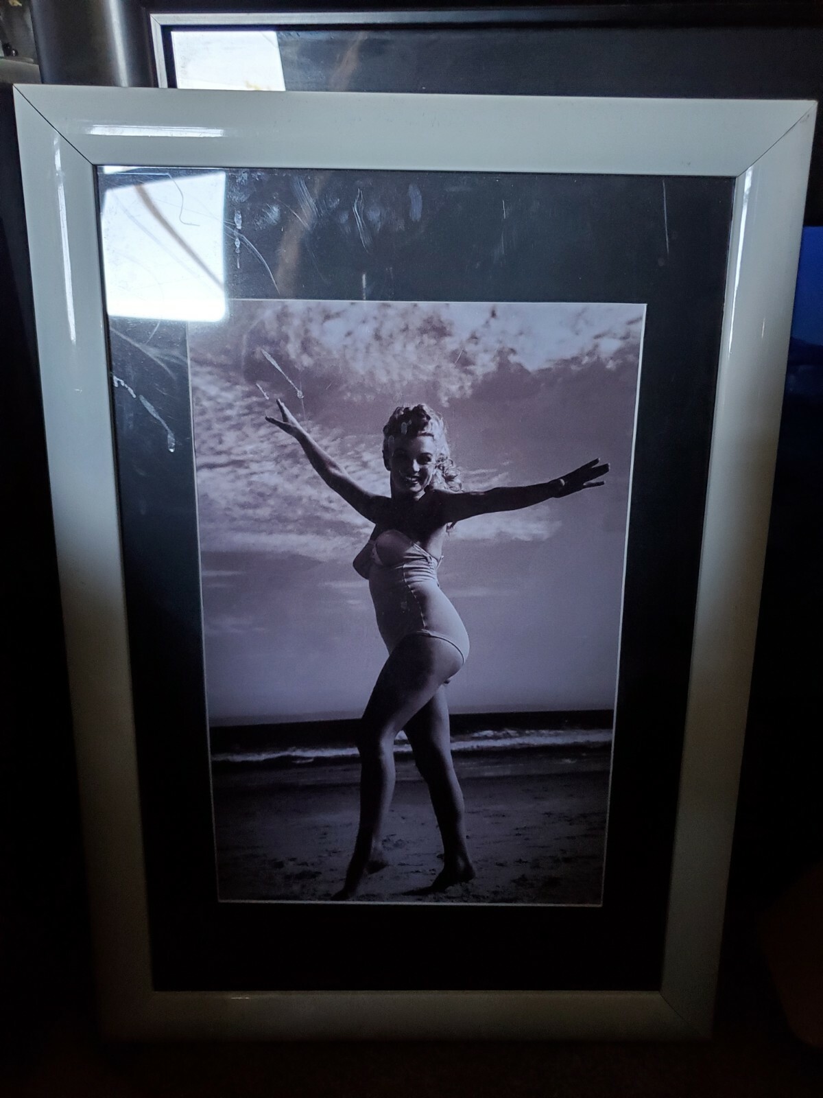 Marilyn Monroe Andre de Dienes BIG Vintage Young Pin-Up Photo Stamped Marilyn Monroe Andre de Dienes BIG Vintage Young Pin-Up Photo Stamped