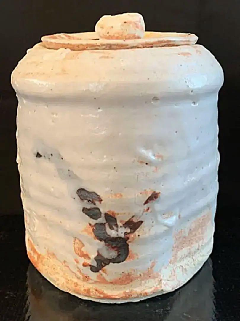 Shiro Tsujimura Shino Water jug Shino ware tea utensils Shiro Tsujimura Shino Water jug Shino ware tea utensils