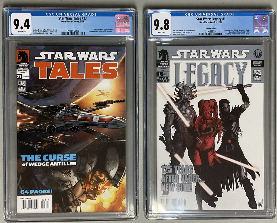 🔥Star Wars🔥Tales #23  Legacy #1 (3rd)🔥CGC 9.4 9.8 1st Revan Malik Cade Krayt