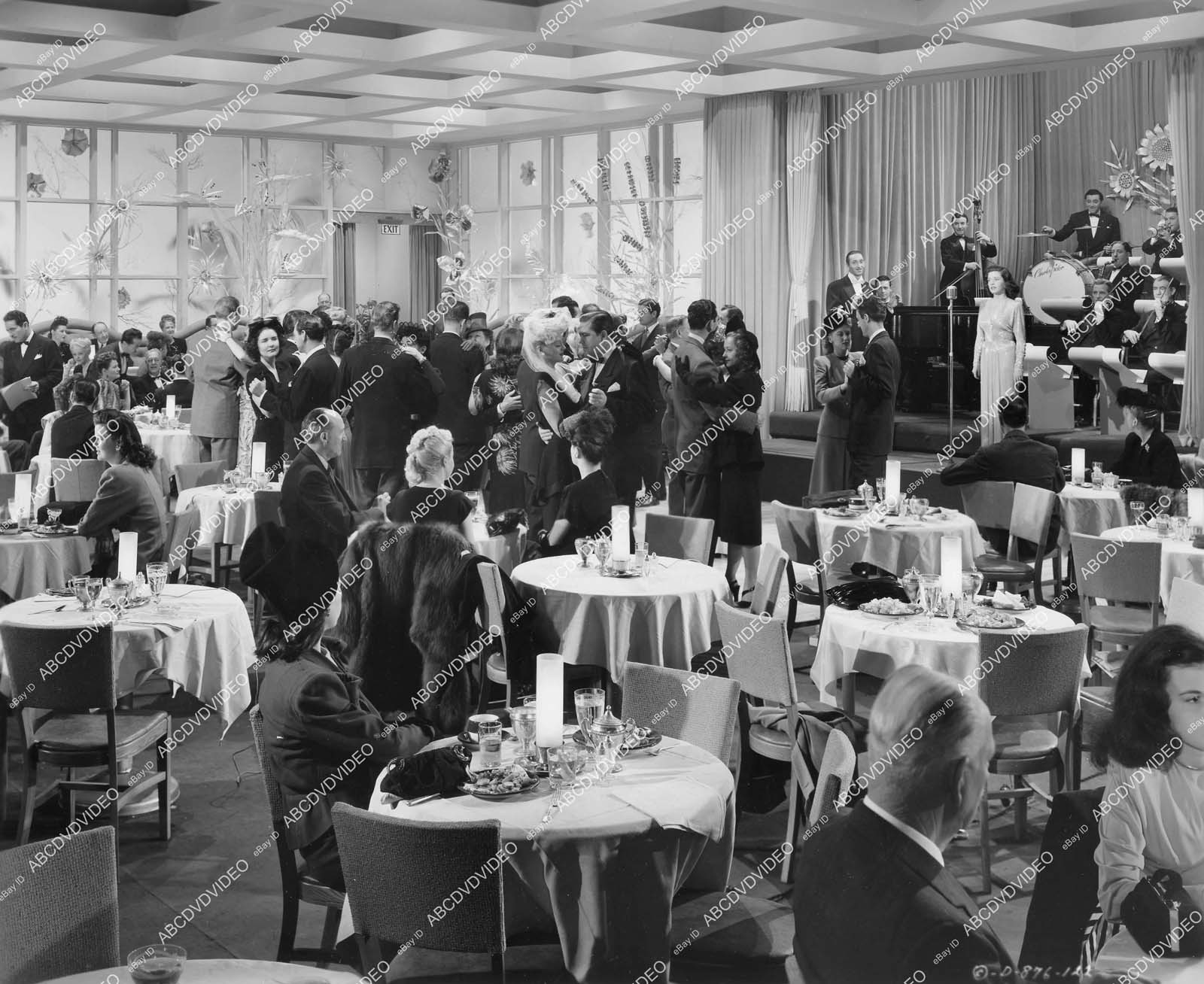 [ 1947 George Brent, Joan Blondell huge party sequence film The Corpse Came C.O.