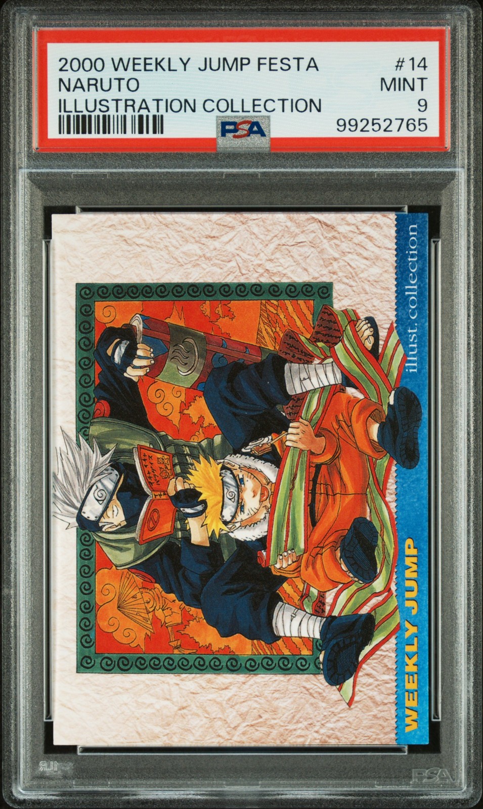 2000 WEEKLY JUMP FESTA ILLUSTRATION COLLECTION #14 NARUTO PSA 9 2000 WEEKLY JUMP FESTA ILLUSTRATION COLLECTION #14 NARUTO PSA 9