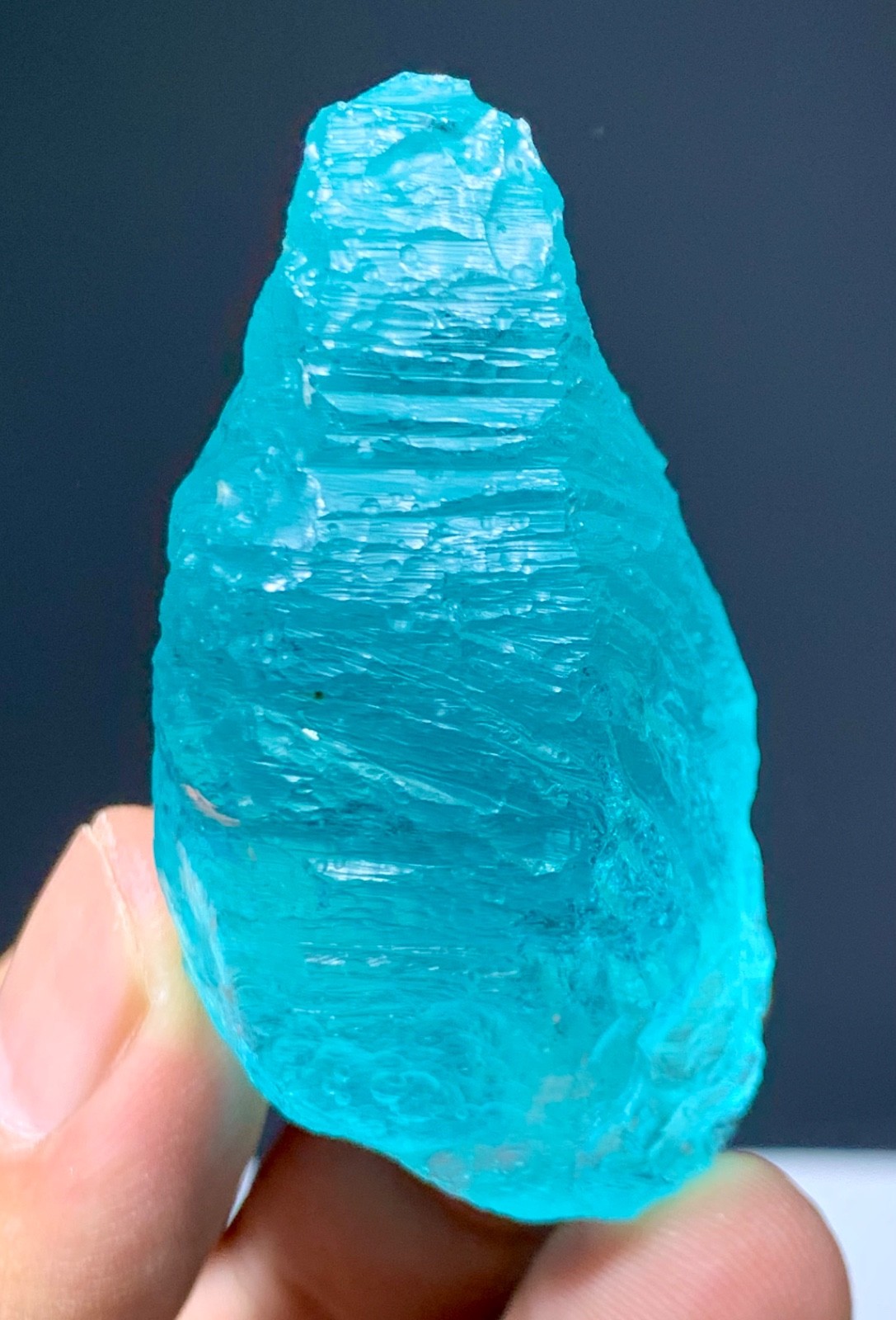 73 Gm Spectacular Natural Aquamarine Clean Gemstone Crystal – Shigar Valley, Pak