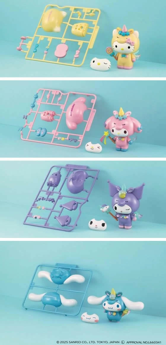 Marathon Limited 2 000 Yen Agatsuma Assemble Plamodel UNICORN PARTY 4 Piece Set