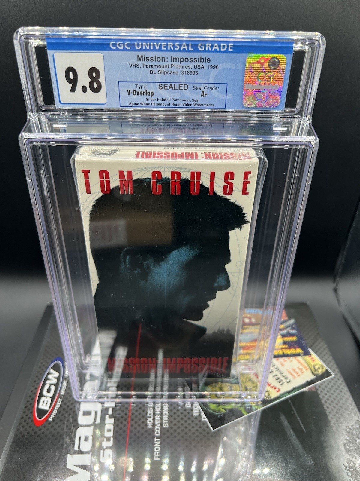 Mission Impossible (1996) VHS Tom Cruise CGC 9.8 Highest Grade  Super-Rare 🔥🔥