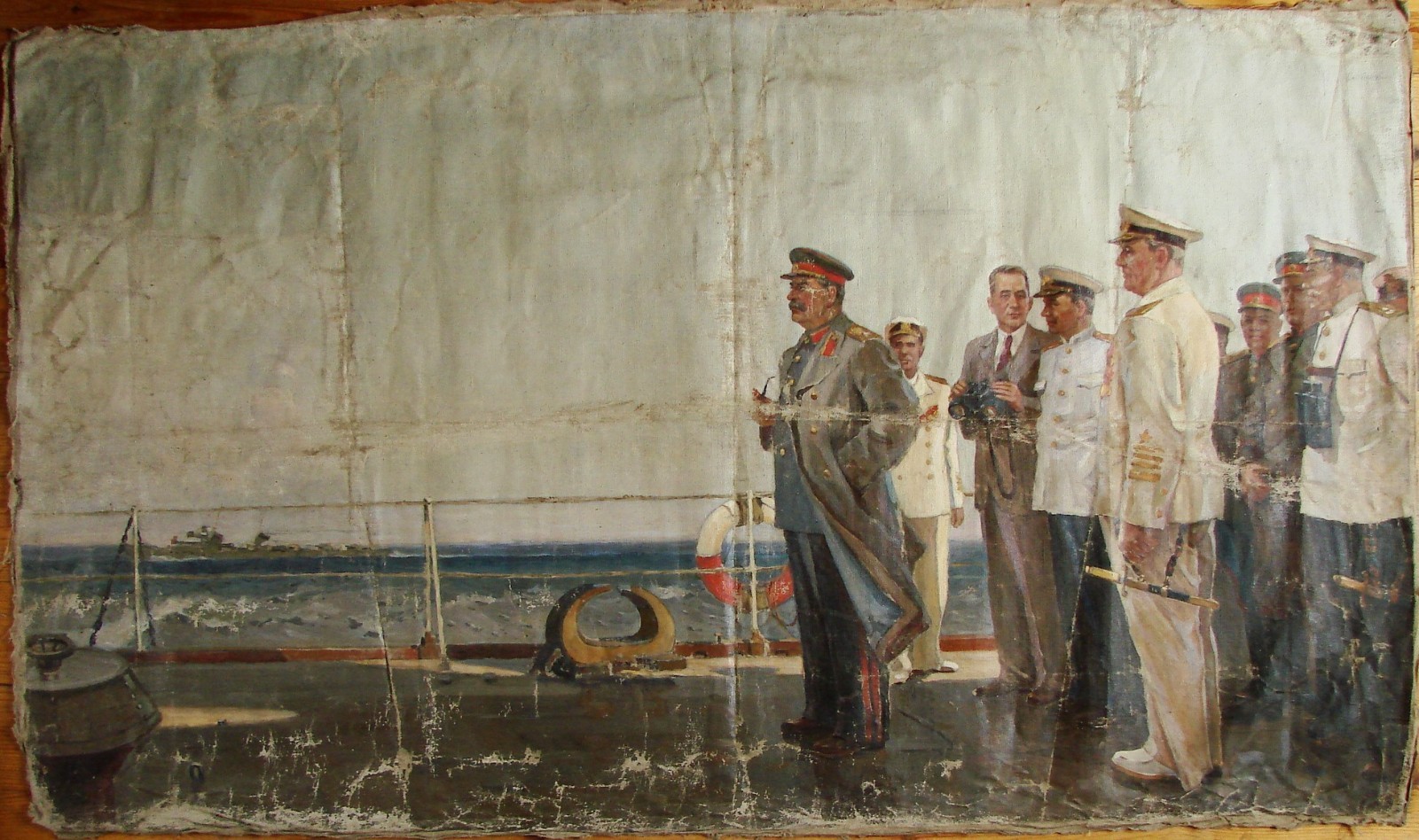 Ukrainian Soviet USSR Oil Painting realism portrait I. Stalin ship Generalissimo Ukrainian Soviet USSR Oil Painting realism portrait I. Stalin ship Generalissimo
