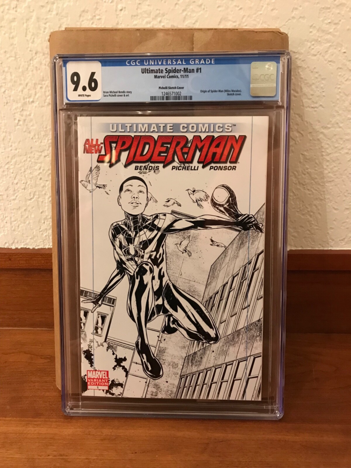 Ultimate Comics: All New Spider-Man #1 Pichelli sketch variant Ultimate Comics: All New Spider-Man #1 Pichelli sketch variant