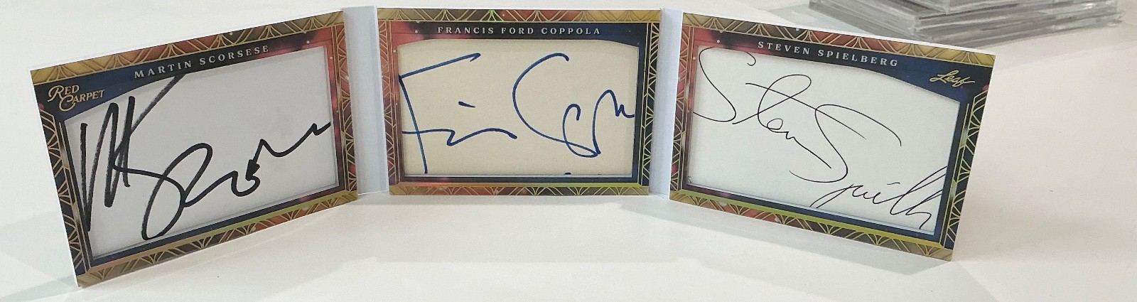 2025 Leaf Red Carpet Spielberg Scorsese Coppola Auto Autograph Cut Book #d 1/1 2025 Leaf Red Carpet Spielberg Scorsese Coppola Auto Autograph Cut Book #d 1/1
