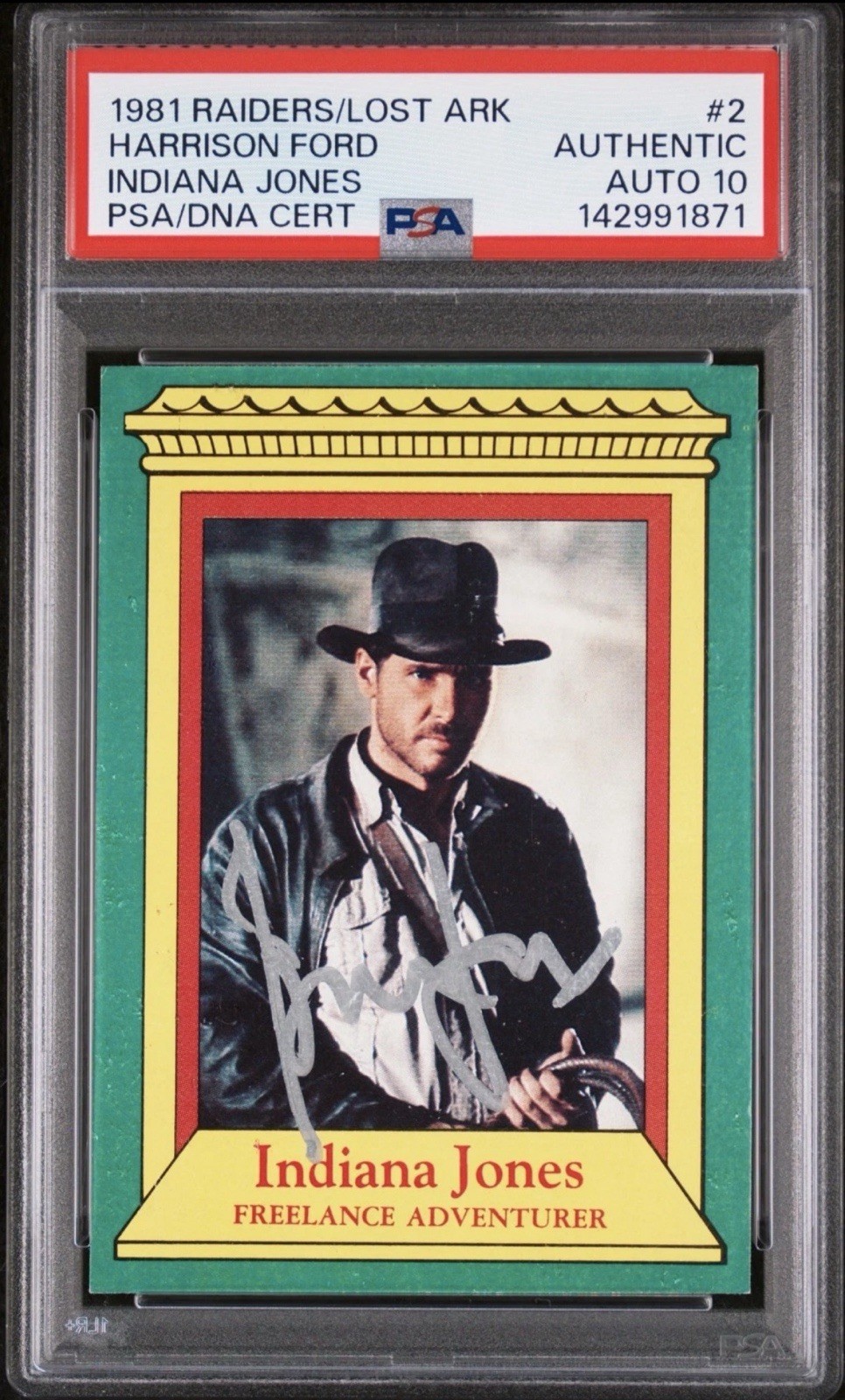Harrison Ford PSA 10 Signed Autograph 1981 Indiana Jones Raiders Of The Lost Ark Harrison Ford PSA 10 Signed Autograph 1981 Indiana Jones Raiders Of The Lost Ark