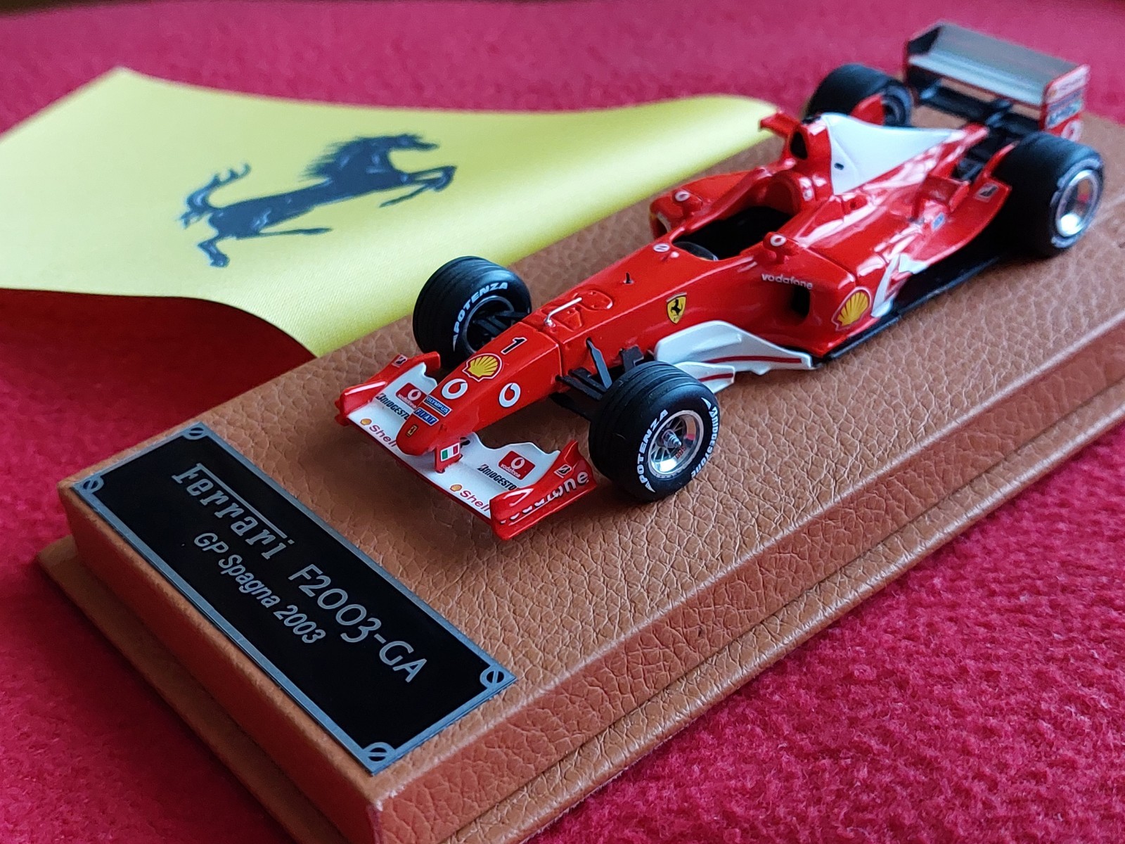 F2003-GA Michael Schumacher Chassis #229 Spanish GP Ferrari Idea BBR 1:43 F2003-GA Michael Schumacher Chassis #229 Spanish GP Ferrari Idea BBR 1:43