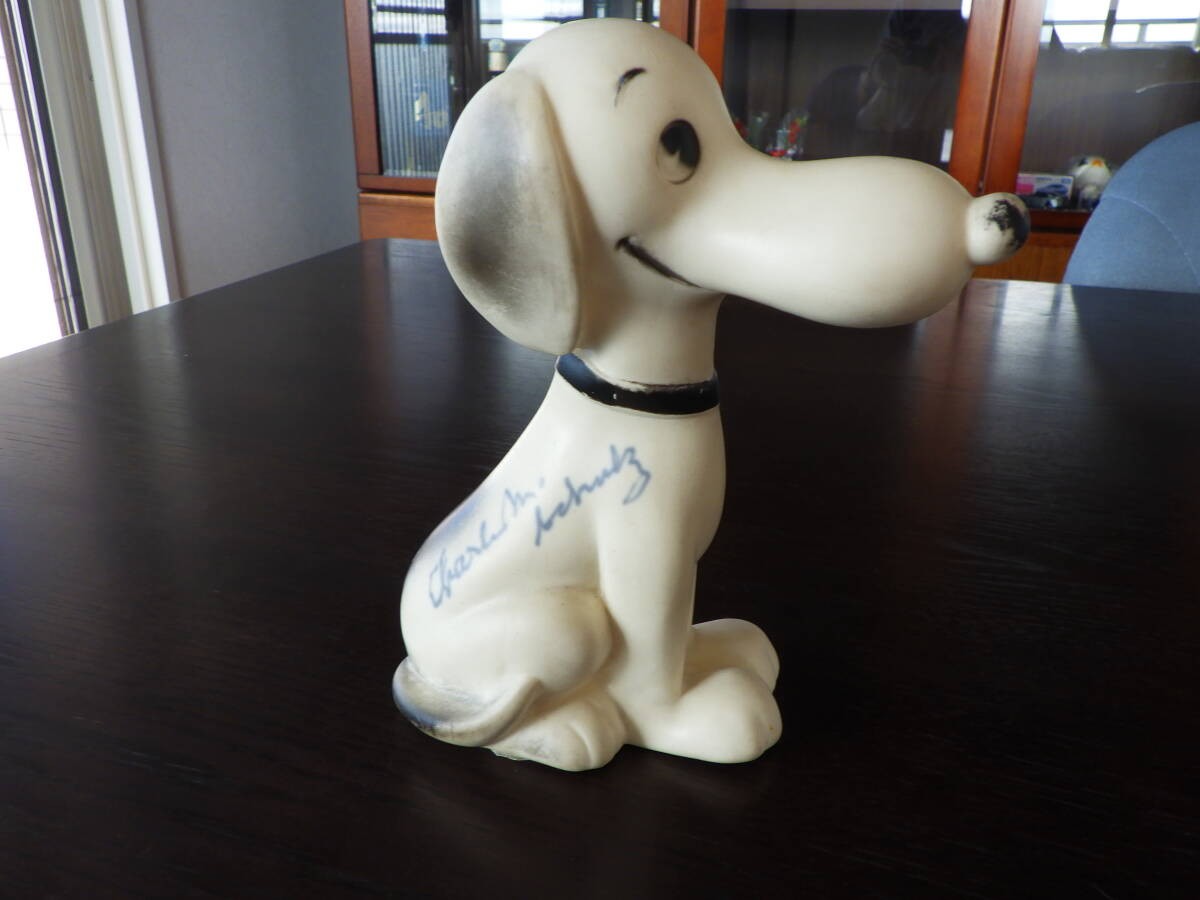 Mr. Schulz's Hand Signed Vintage Hungerford Figure First Snoopy ' Mr. Schulz's Hand Signed Vintage Hungerford Figure First Snoopy '