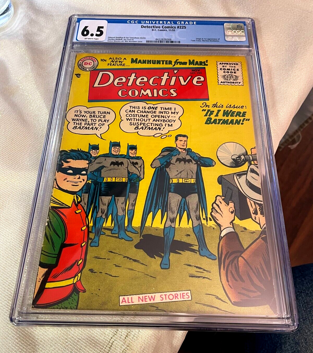 DETECTIVE Comics #225 / 1st Martian Manhunter / CGC 6.5 / 1955 / Comic Book DETECTIVE Comics #225 / 1st Martian Manhunter / CGC 6.5 / 1955 / Comic Book