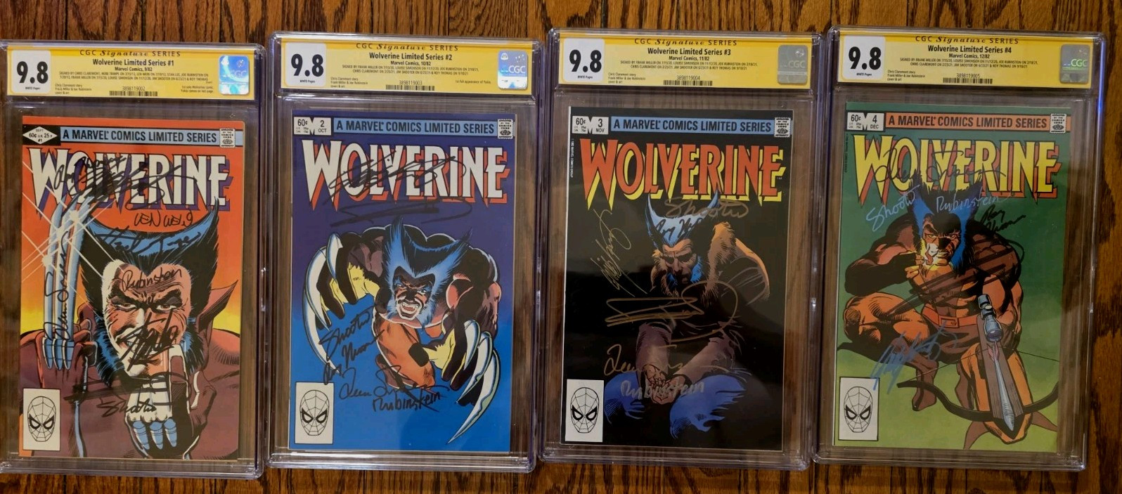 wolverine limited series 1-4 ALL 9.8 SIG SERIES