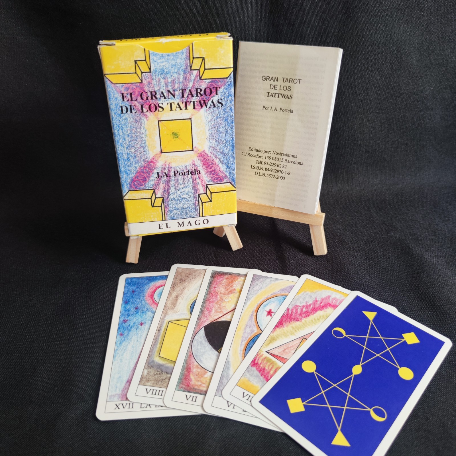 El Gran Tarot de los Tattwas 78 Cards Spanish Book Nostradamus J.A. Portela