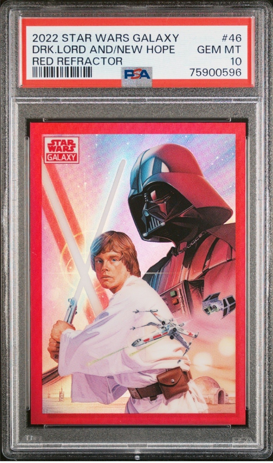 2022 Star Wars Galaxy The Dark Lord And A New Hope Red Refractor /5