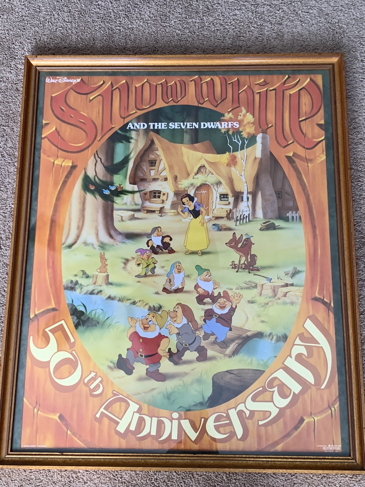 RARE Snow White & the Seven Dwarfs Movie Poster RARE Snow White & the Seven Dwarfs Movie Poster