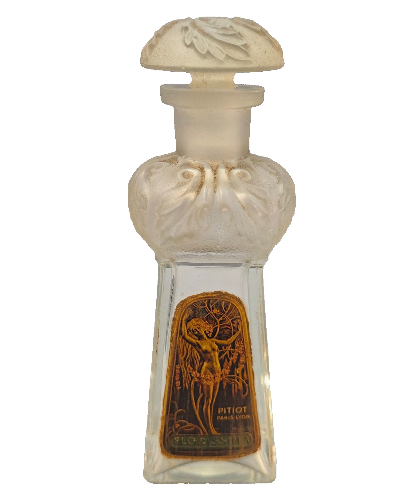 C1910 RARE OLD VINTAGE FLORISSMA PITIOT PERFUME BOTTLE ANTIQUE  J VIARD