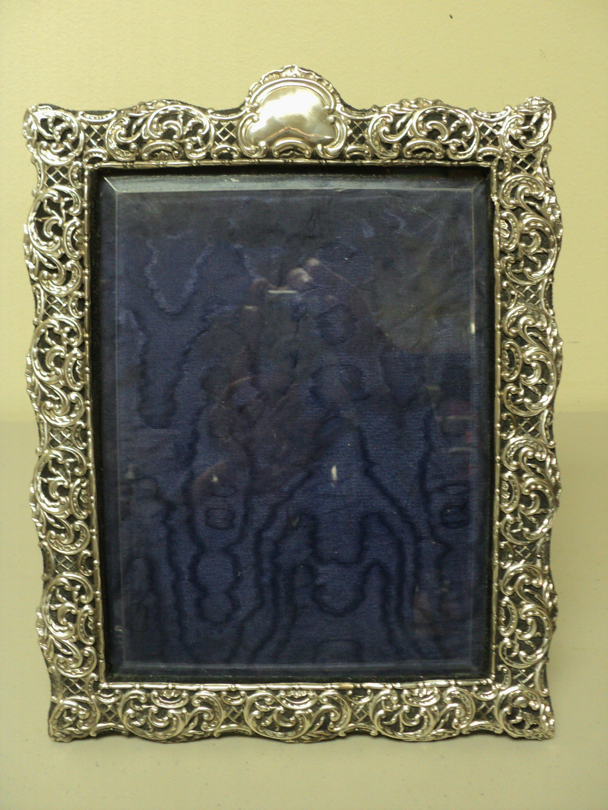 ANTIQUE ENGLISH EMBOSSED PICTURE FRAME, STERLING SILVER 12.75 ANTIQUE ENGLISH EMBOSSED PICTURE FRAME, STERLING SILVER 12.75