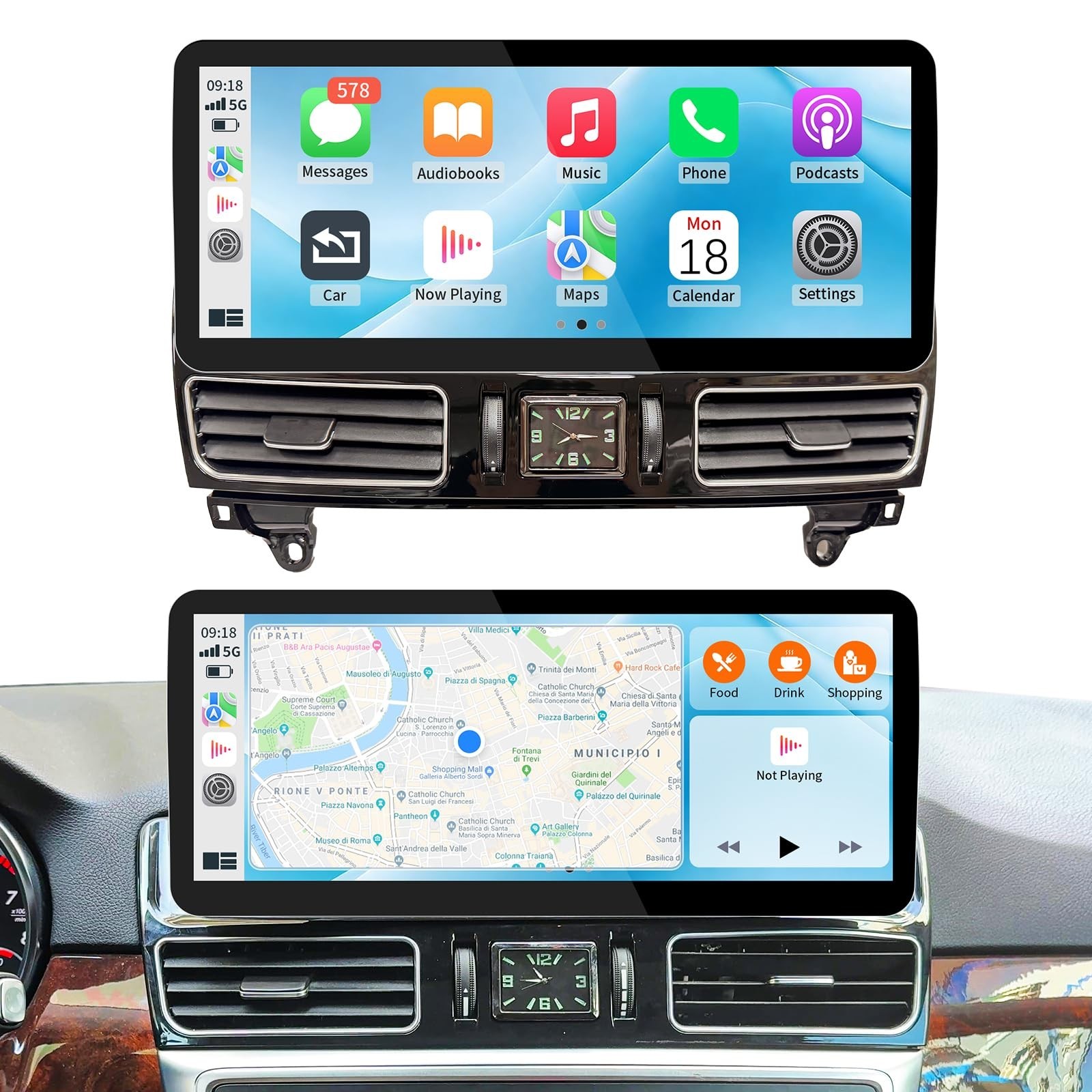 12.3Inch Ultra-Narrow Touchscreen Wireless CarPlay Android Auto for Mercedes ... 12.3Inch Ultra-Narrow Touchscreen Wireless CarPlay Android Auto for Mercedes ...
