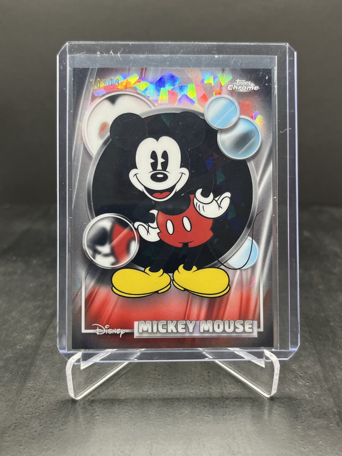 2026 Topps Chrome Sapphire Disney Mickey Mouse Black 10/10 #50 OMEGA 2026 Topps Chrome Sapphire Disney Mickey Mouse Black 10/10 #50 OMEGA