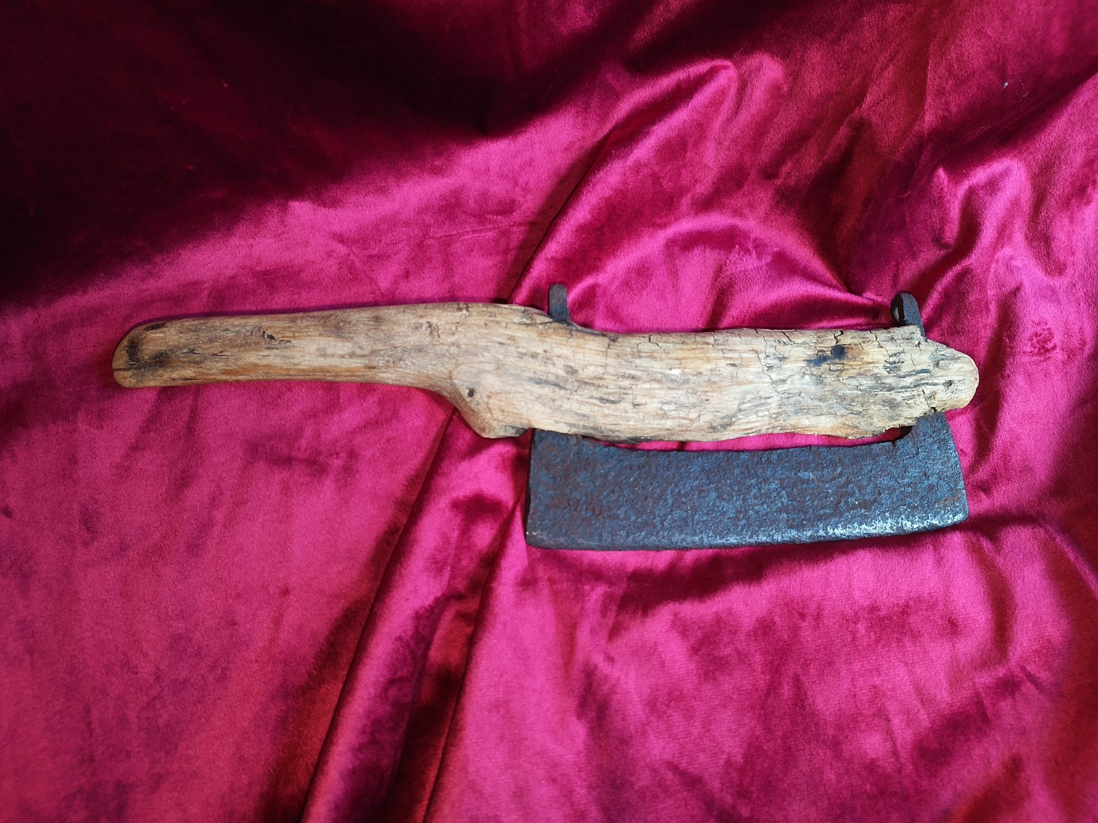 Antique Finnish hand forged BILLHOOK hewing axe broad axe 17th 18th 19th Antique Finnish hand forged BILLHOOK hewing axe broad axe 17th 18th 19th