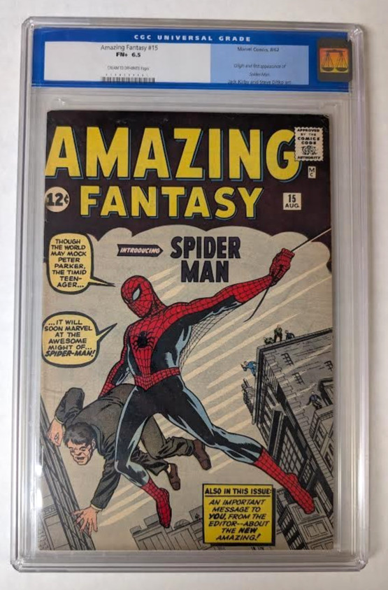 Amazing Fantasy #15 CGC 6.5 FN+ Marvel Comics 1962 Silver Age KEY 1st Spider-Man