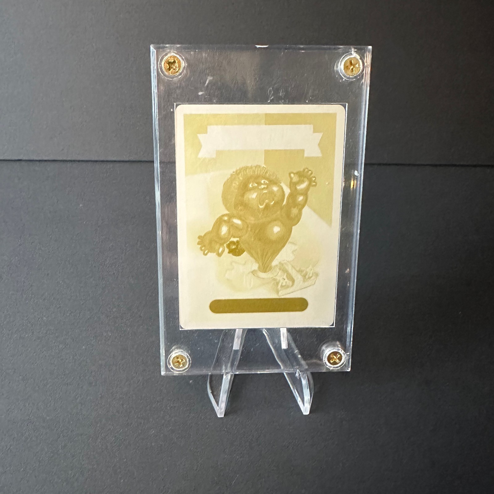 GARBAGE PAIL KIDS CHROME 2 YELLOW PRINTING PLATE GARBAGE PAIL KIDS CHROME 2 YELLOW PRINTING PLATE