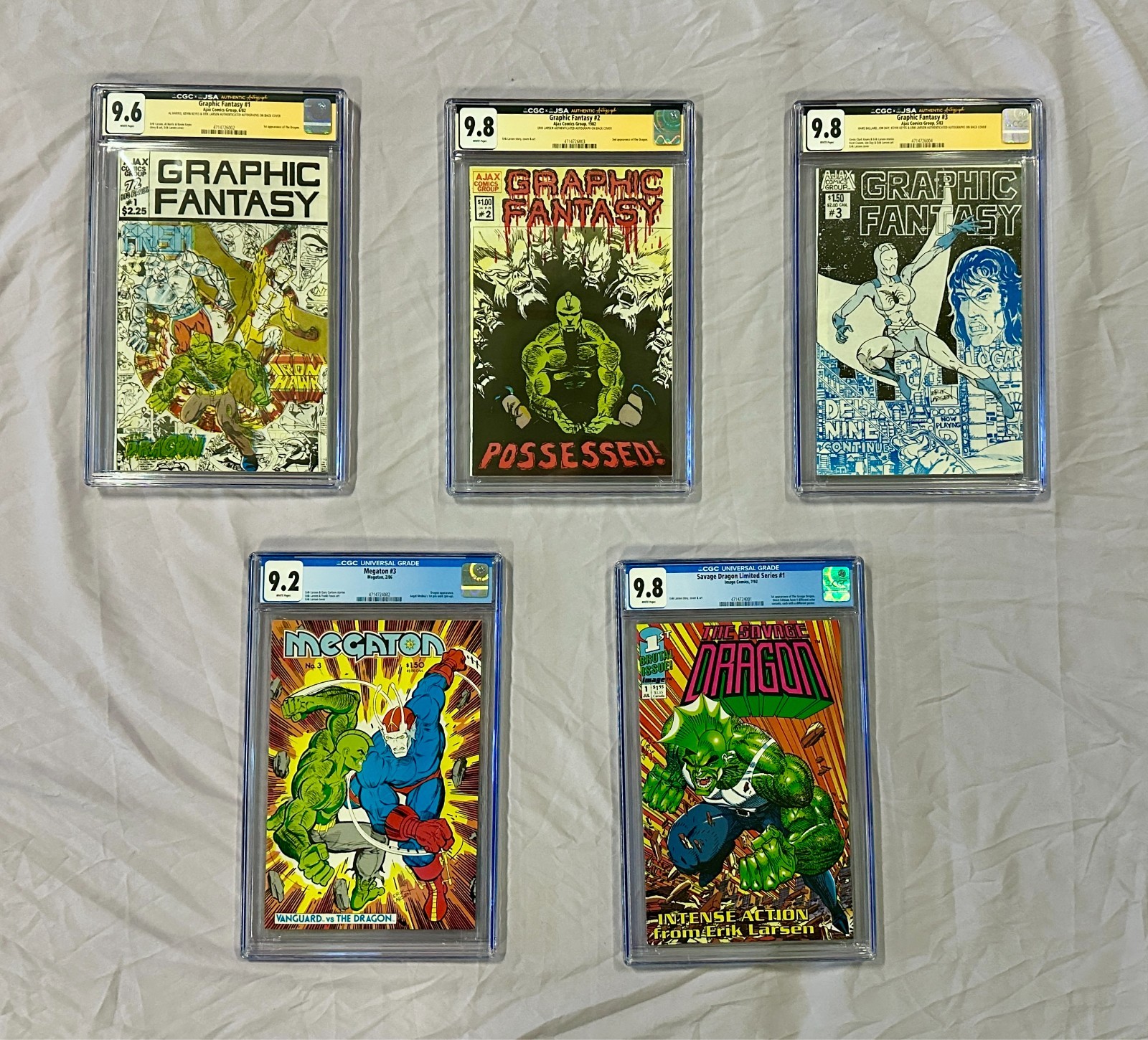 GRAPHIC FANTASY #1, #2 & #3 — THE COMPLETE ERIK LARSEN / SAVAGE DRAGON TRIFECTA