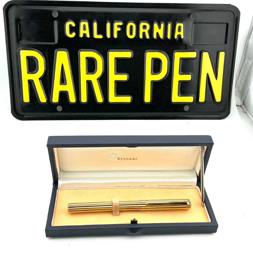 Vintage BVLGARI Rollerball Pen 18K SOLID GOLD 32.7g MINT BOXED Vintage BVLGARI Rollerball Pen 18K SOLID GOLD 32.7g MINT BOXED