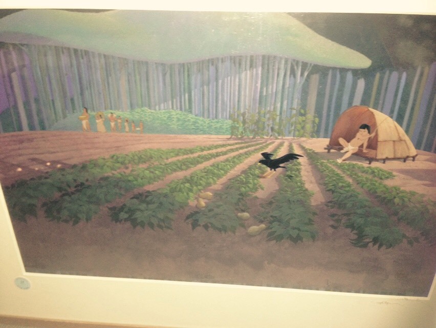 Disney's Pocahontas Production Background Sotheby's Feb 28, 1996 Auction