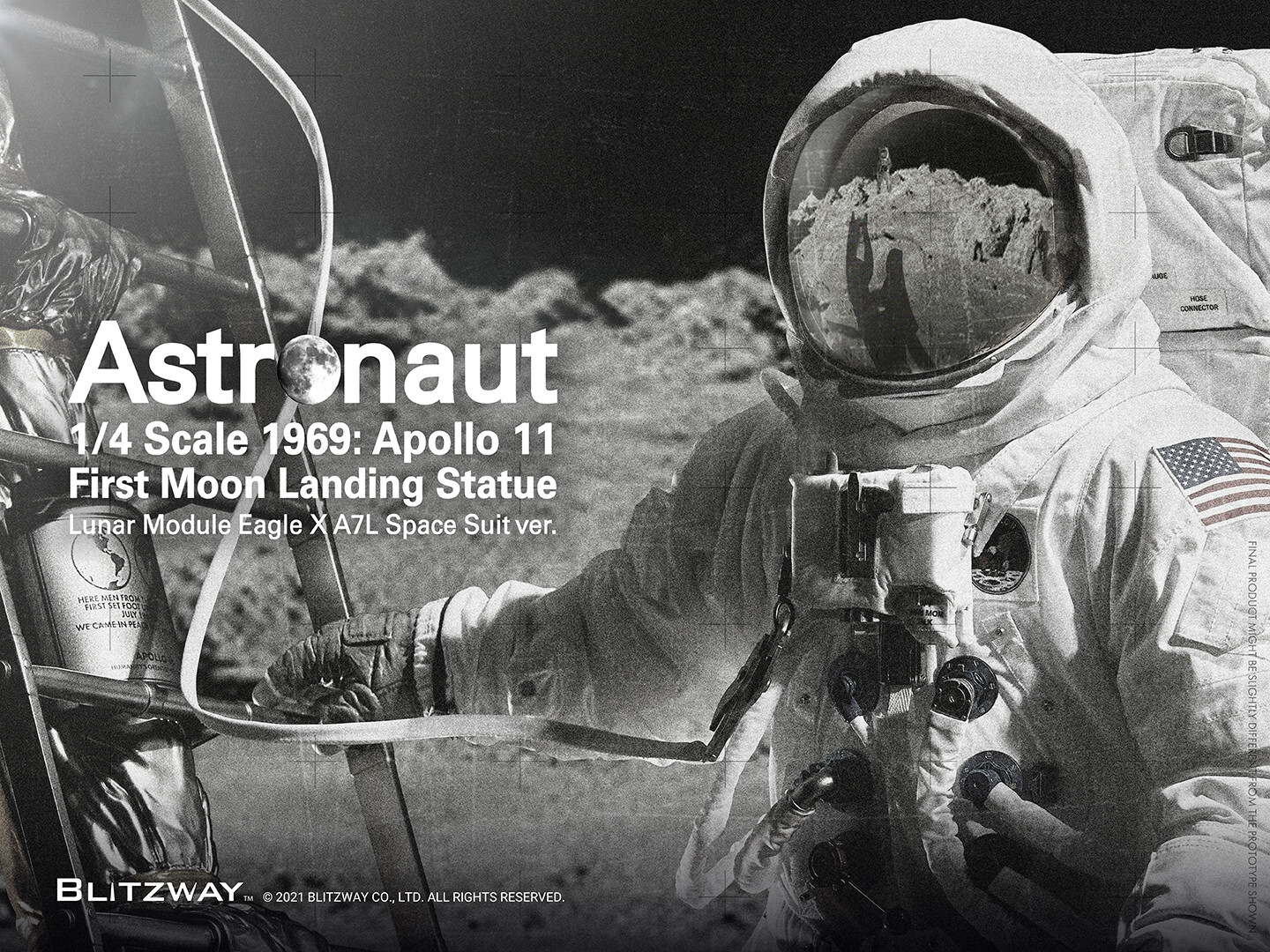 Blitzway Astronaut Apollo 11:Lm-5 A7l Ver. Bw-Ss-21101 1/4 Statue Figure InStock Blitzway Astronaut Apollo 11:Lm-5 A7l Ver. Bw-Ss-21101 1/4 Statue Figure InStock