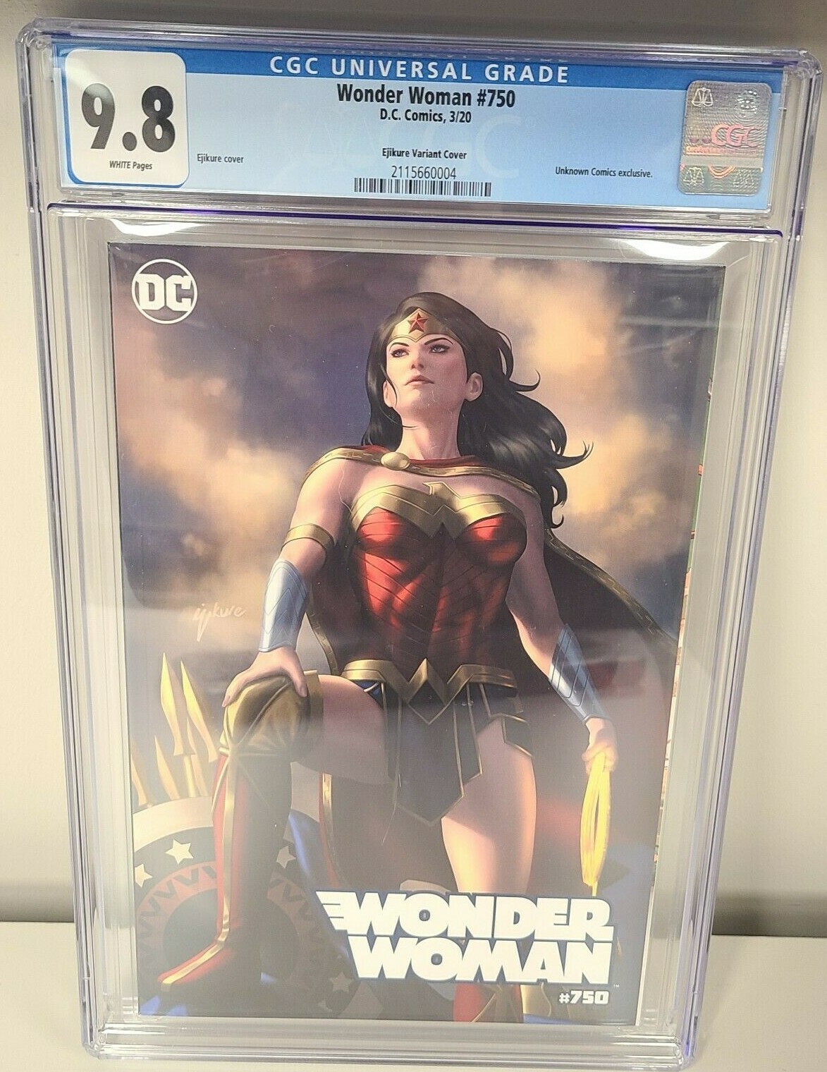 wonder woman #750 - Kiat Ejikure variant Unknown Comics exclusive Cover 9.8 CGC wonder woman #750 - Kiat Ejikure variant Unknown Comics exclusive Cover 9.8 CGC