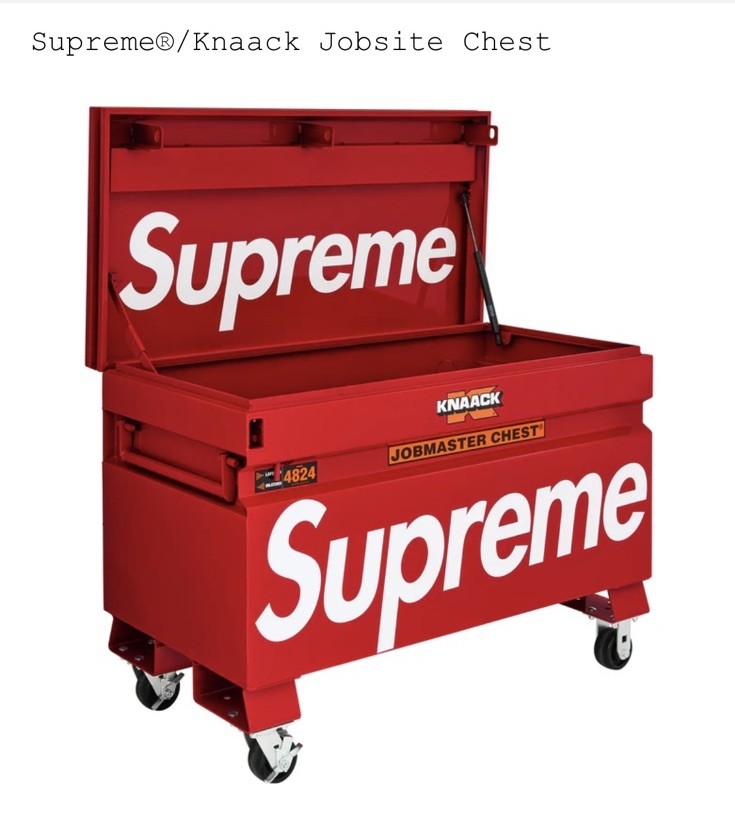 Authentic Supreme Knaack Jobsite Chest Authentic Supreme Knaack Jobsite Chest