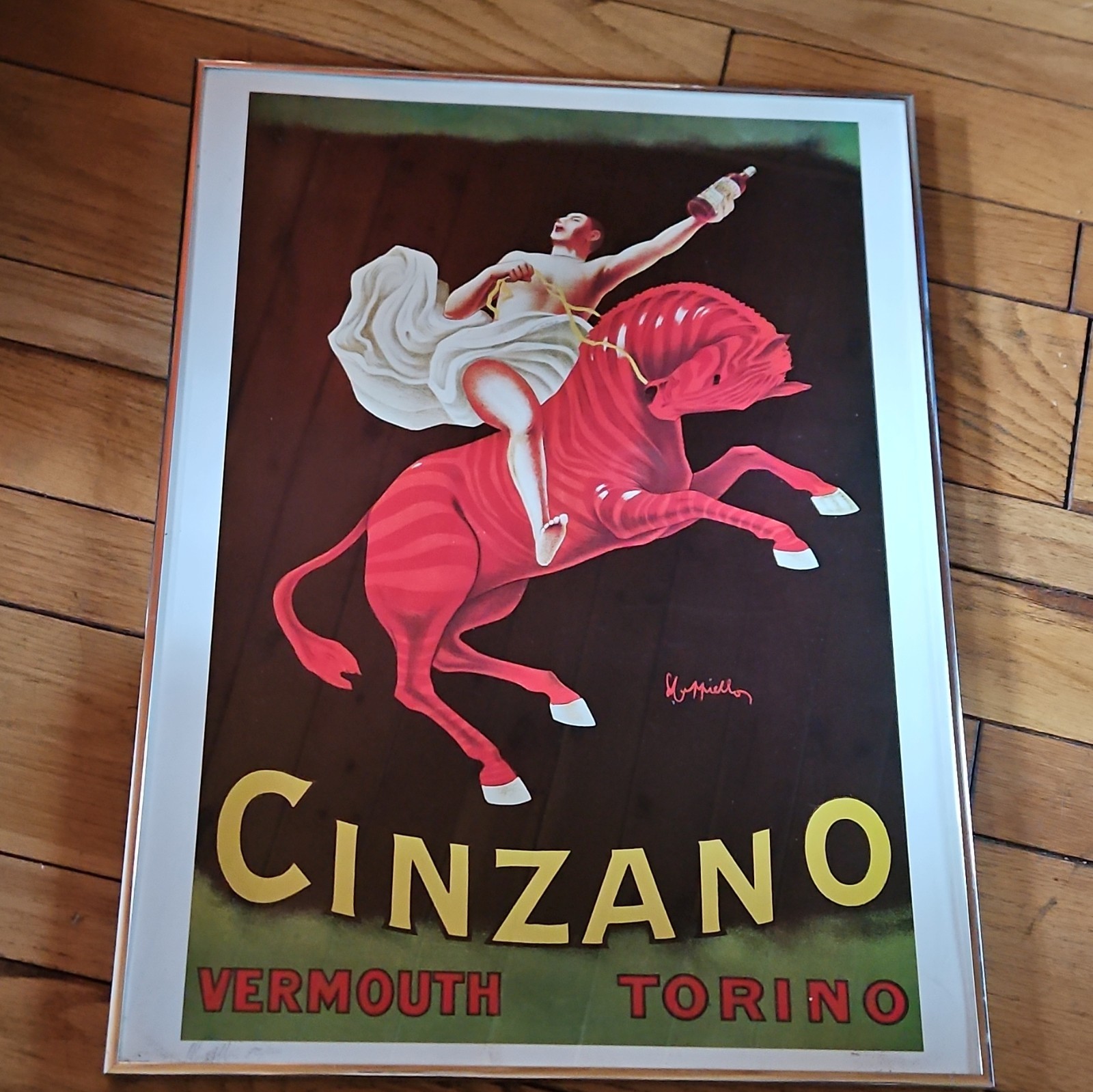 Cinzano Vermouth Torino Framed Signed Limited Ed Vintage Poster by Cappiello Cinzano Vermouth Torino Framed Signed Limited Ed Vintage Poster by Cappiello