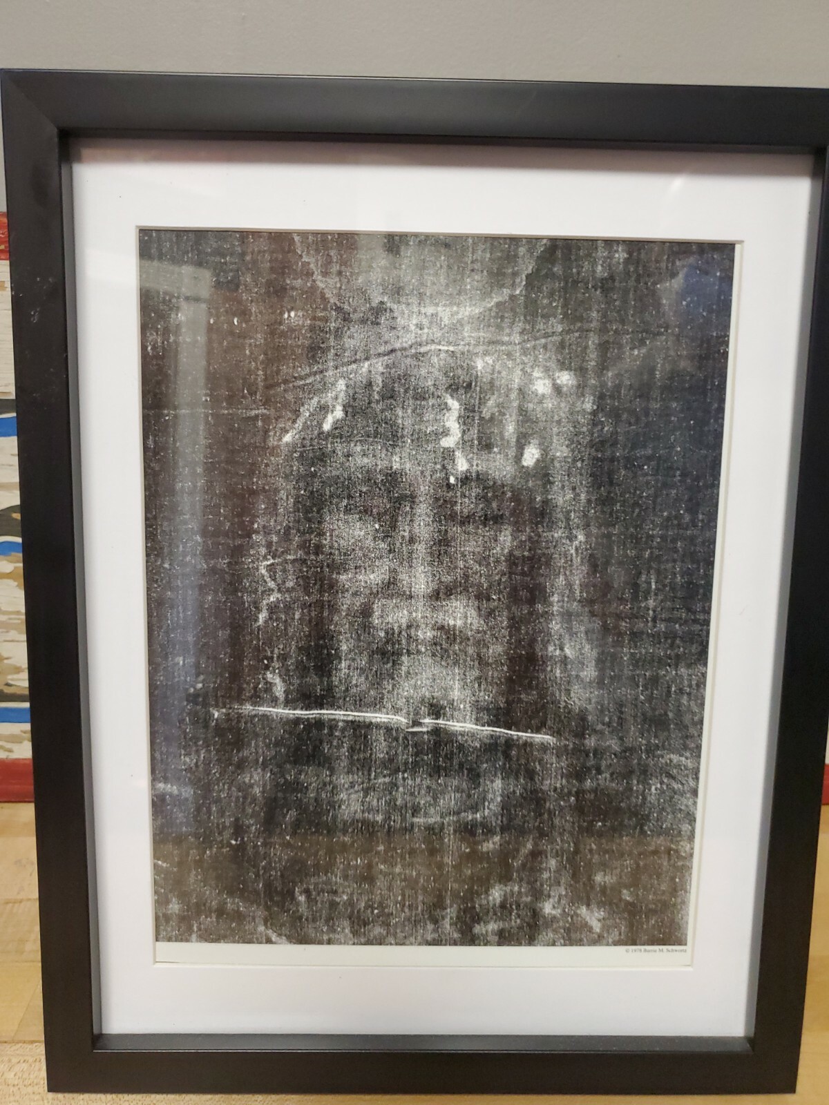 Framed Photo Of Shroud Of Turin Framed Photo Of Shroud Of Turin