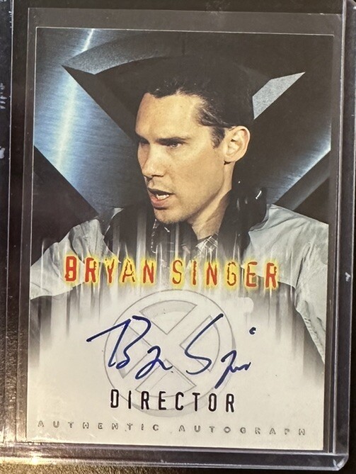 2000 Topps X-Men the Movie Authentic Autograph Bryan Singer Director RARE Auto 2000 Topps X-Men the Movie Authentic Autograph Bryan Singer Director RARE Auto