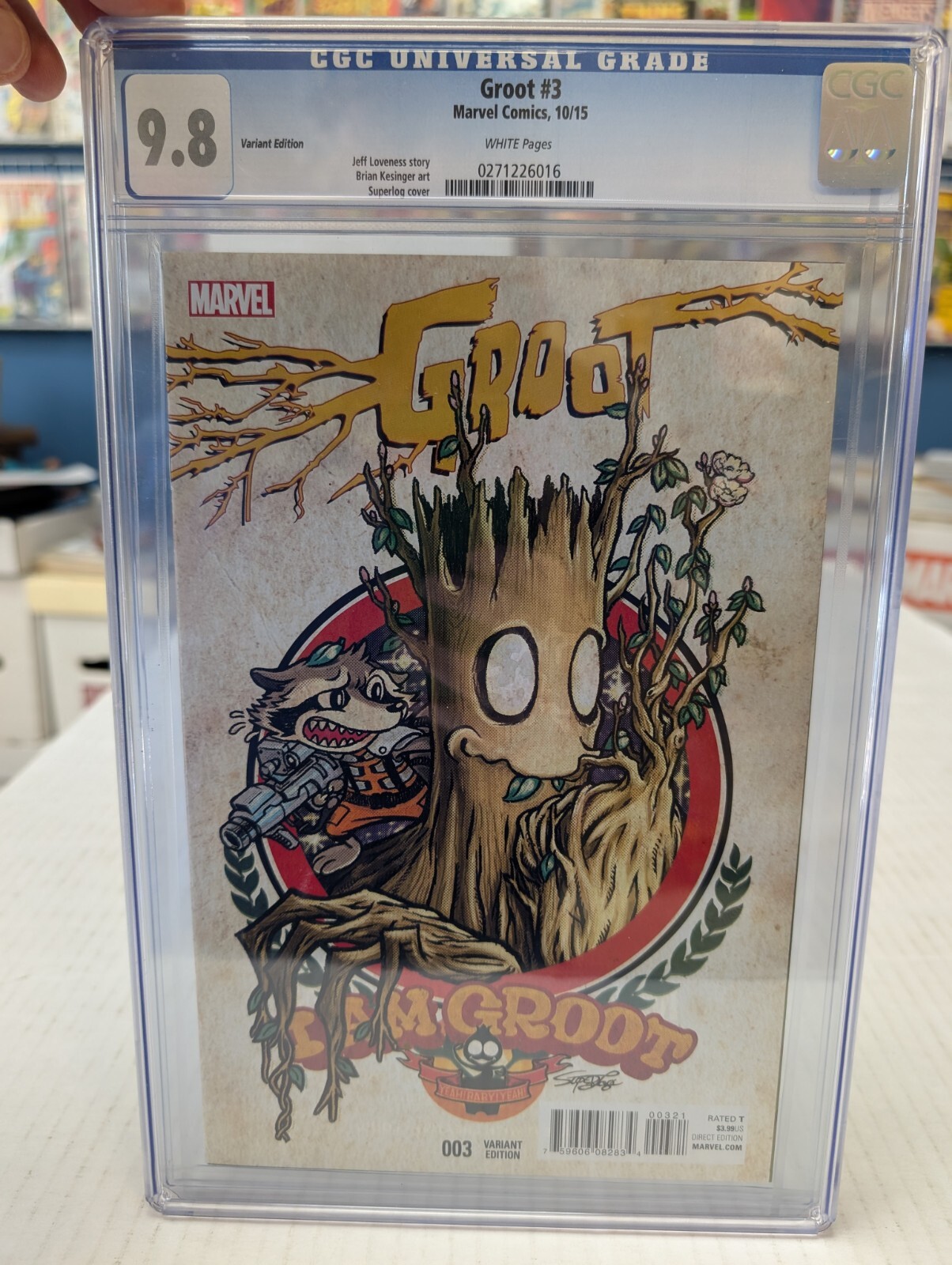 Groot #3 | CGC 9.8 WP | Superlog Manga Variant | Marvel Comics 2015 Low Print Groot #3 | CGC 9.8 WP | Superlog Manga Variant | Marvel Comics 2015 Low Print