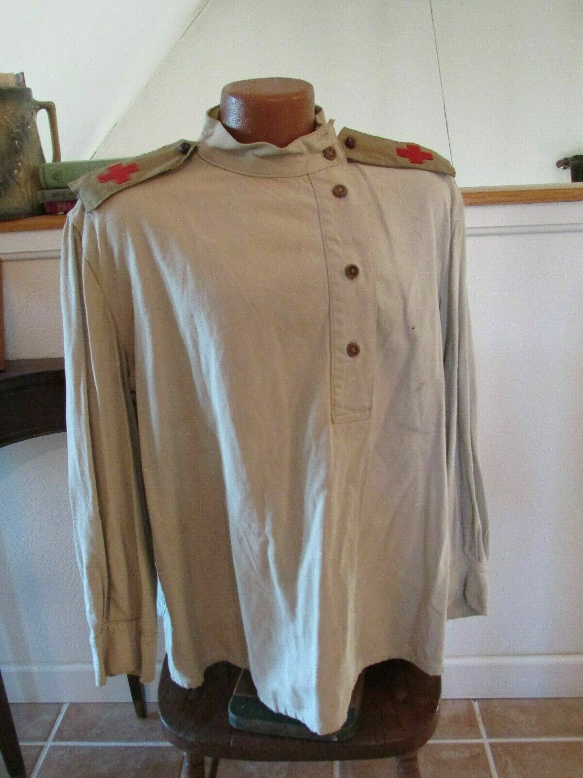 RARE RUSSIAN WW1 MEDICAL TUNIC GIMNASTERKA IMPERIAL RUSSIA ANTIQUE MUSEUM PIECE RARE RUSSIAN WW1 MEDICAL TUNIC GIMNASTERKA IMPERIAL RUSSIA ANTIQUE MUSEUM PIECE