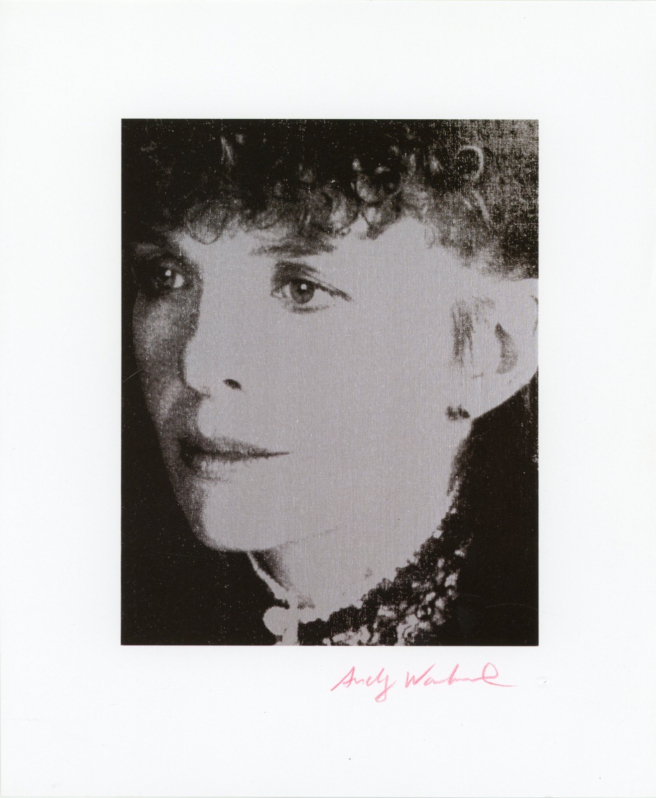 Andy Warhol – Signed Diane Keaton Portrait Print w/ COA